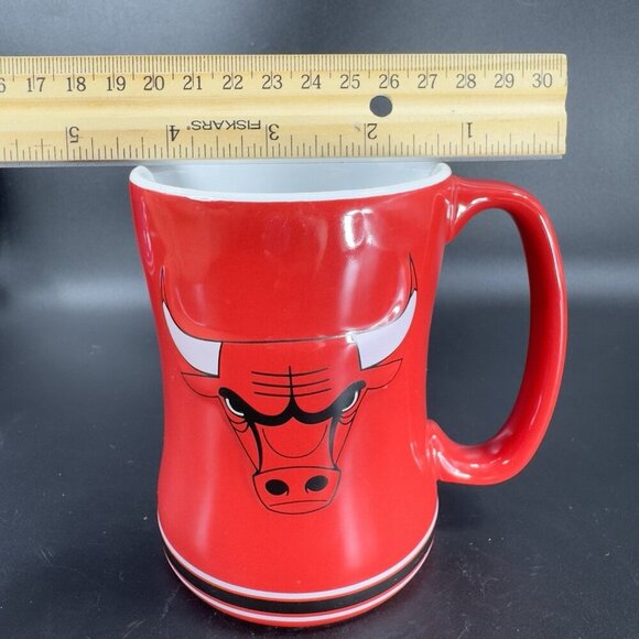 CHICAGO BULLS NHL Boelter Brands Coffee Mug Cup Red And White Mug Cup - Picture 4 of 12